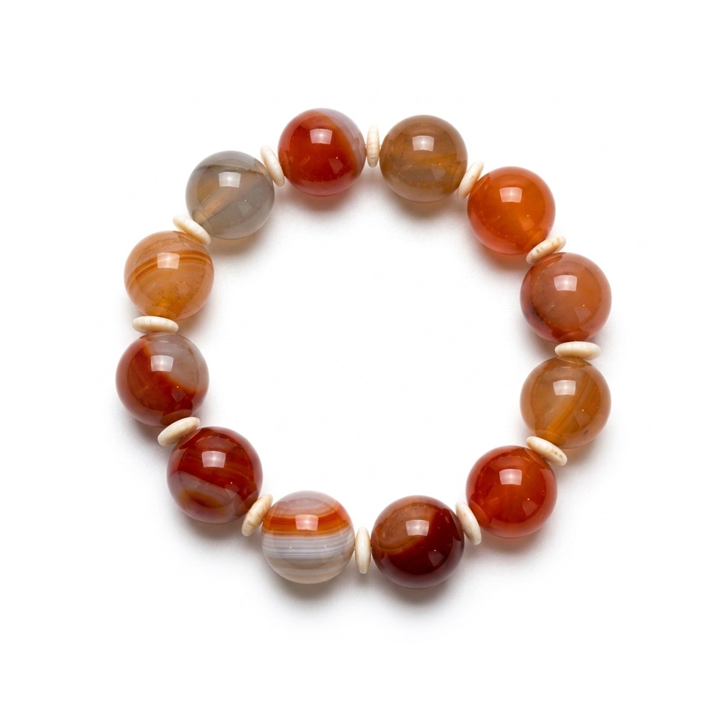 Orange Agate Bracelet