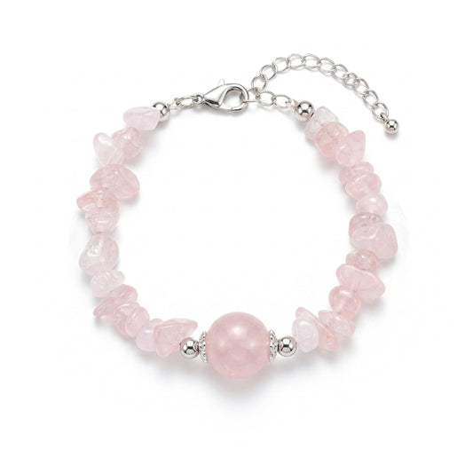 Rose Quartz Chip Bracelet