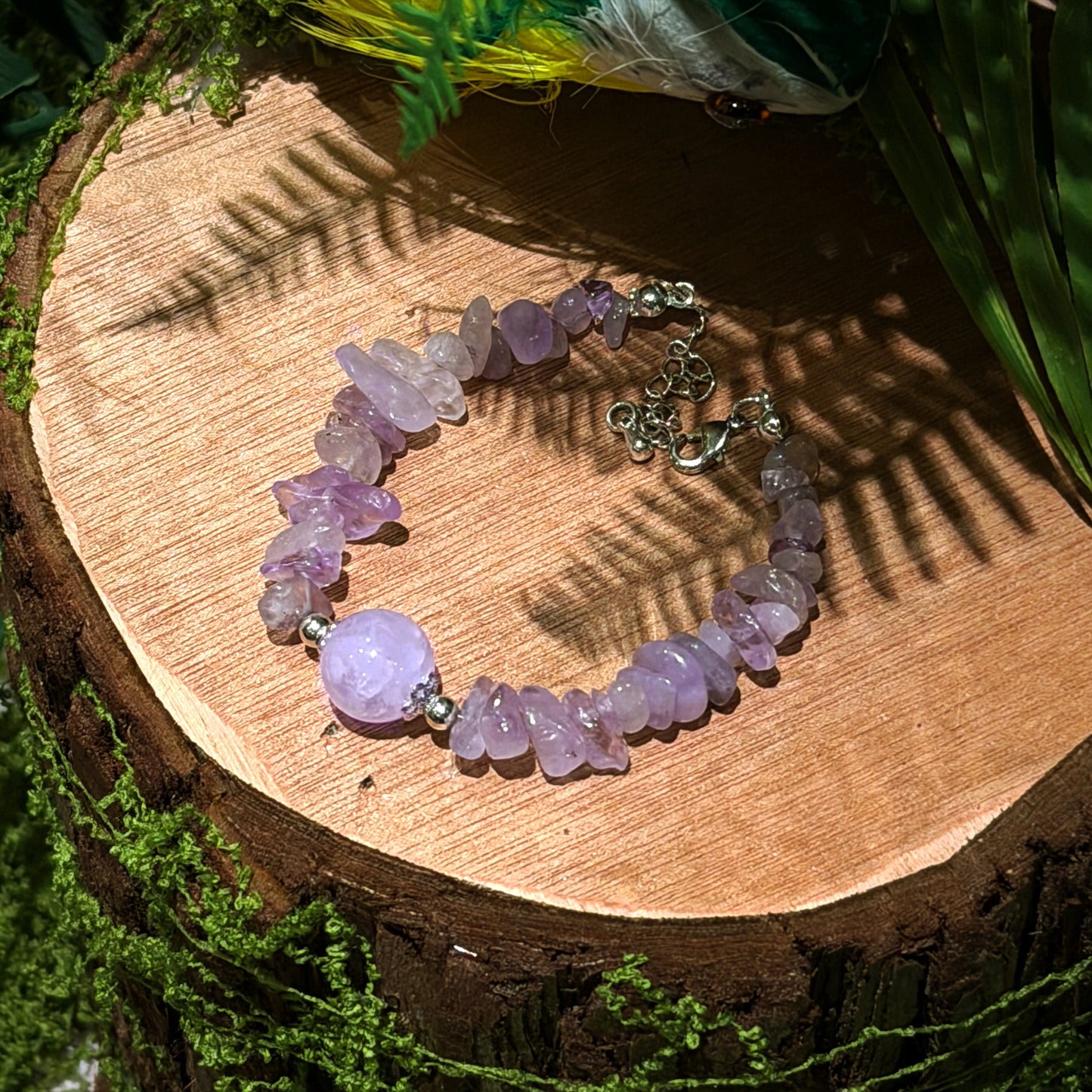 Amethyst Chip Bracelet