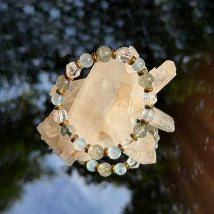 Green Rutilated Quartz Bracelet