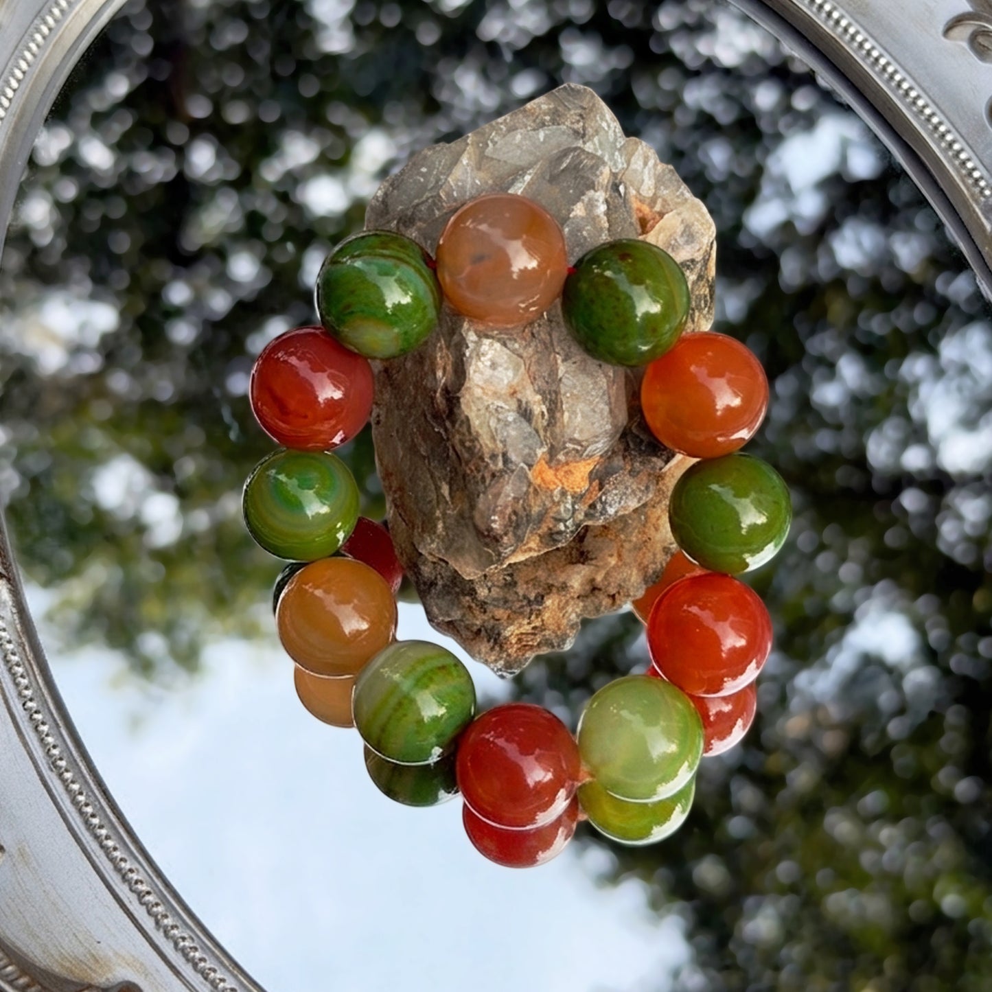 Colorful Agate Bracelet