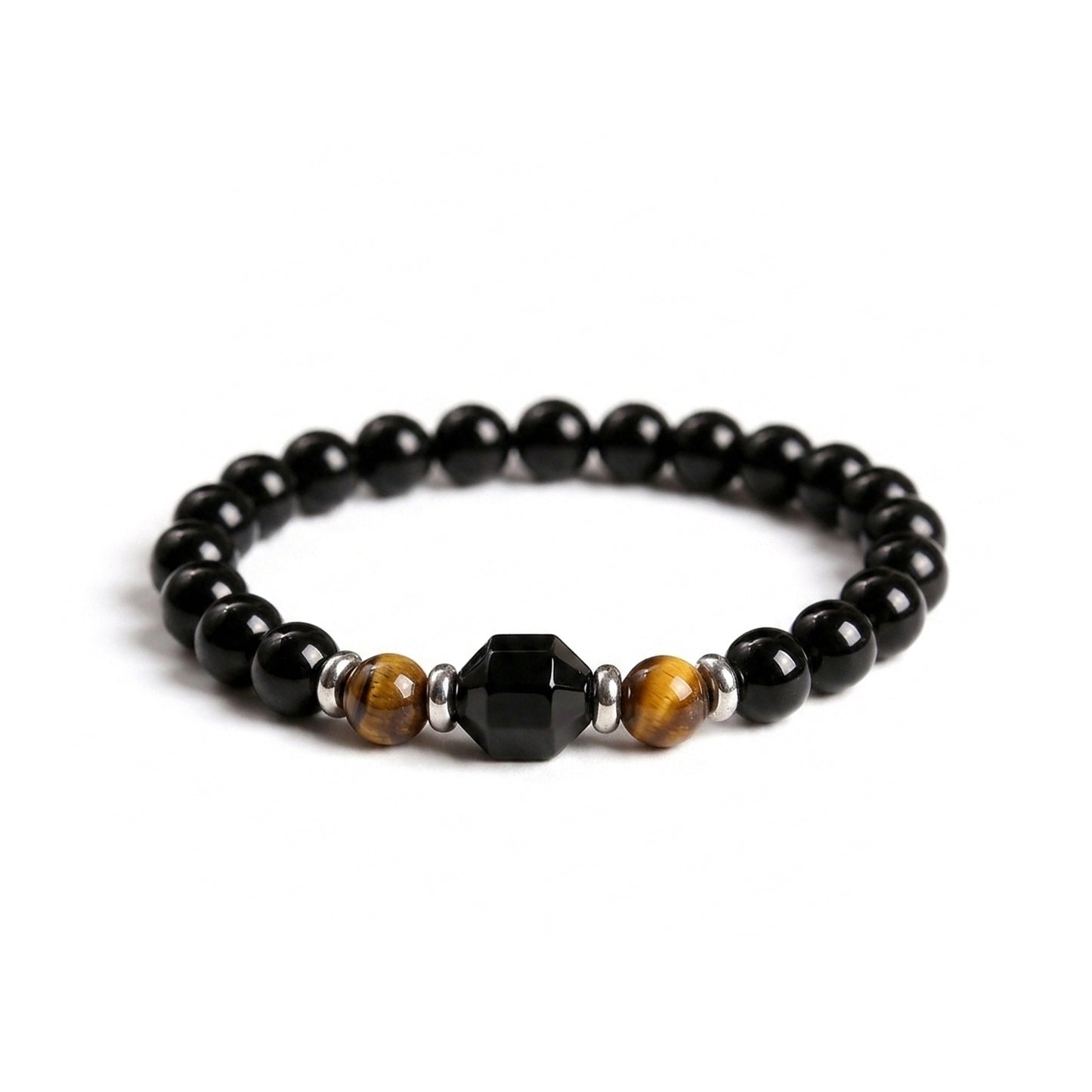 Onyx Tiger Eye Bracelet