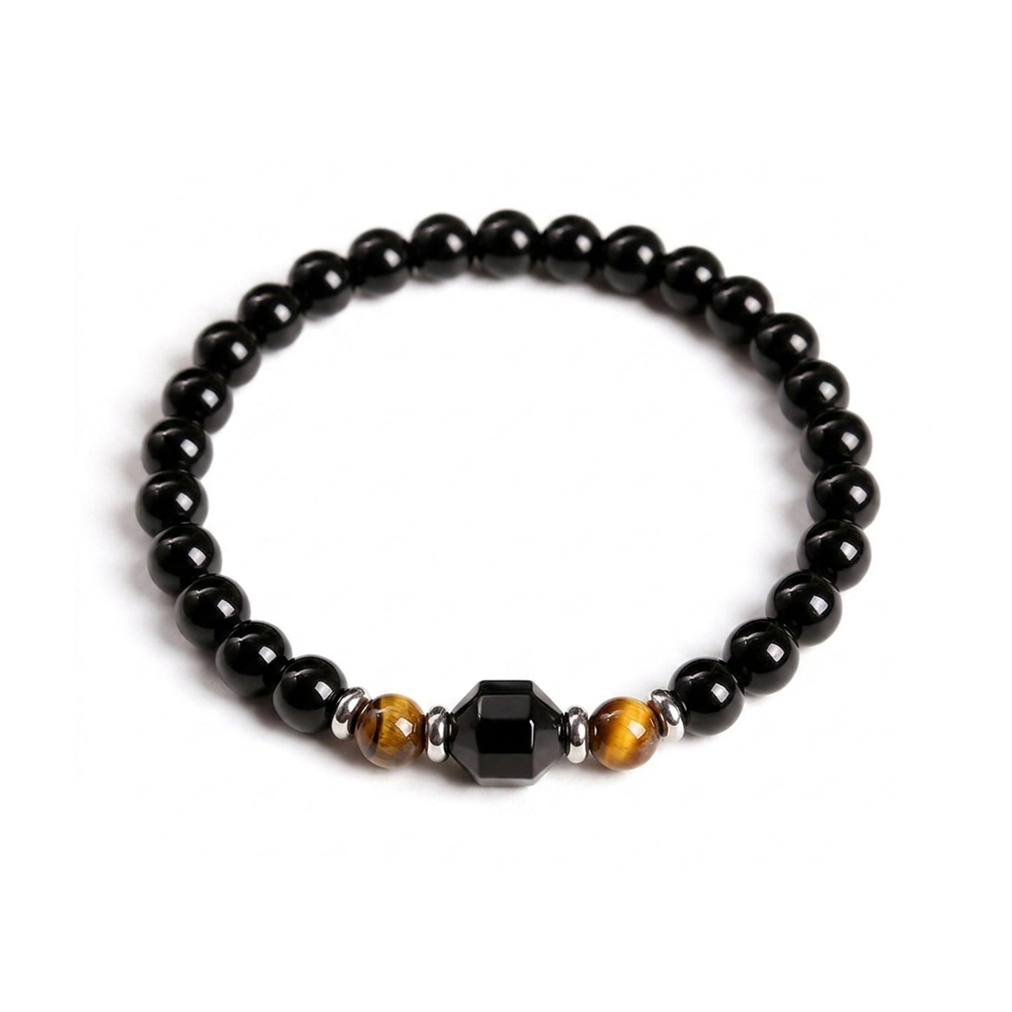 Black Onyx Tiger Eye Bracelet