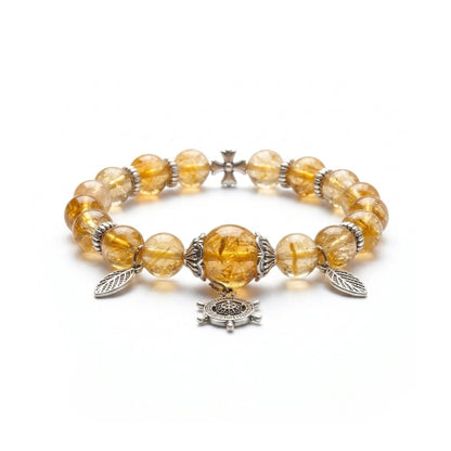 Citrine Beaded Bracelet