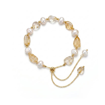 Baroque Pearl Citrine Bracelet