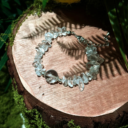 Clear Quartz Chip Bracelet