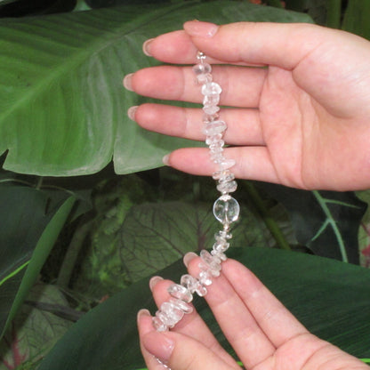Clear Quartz Chip Bracelets