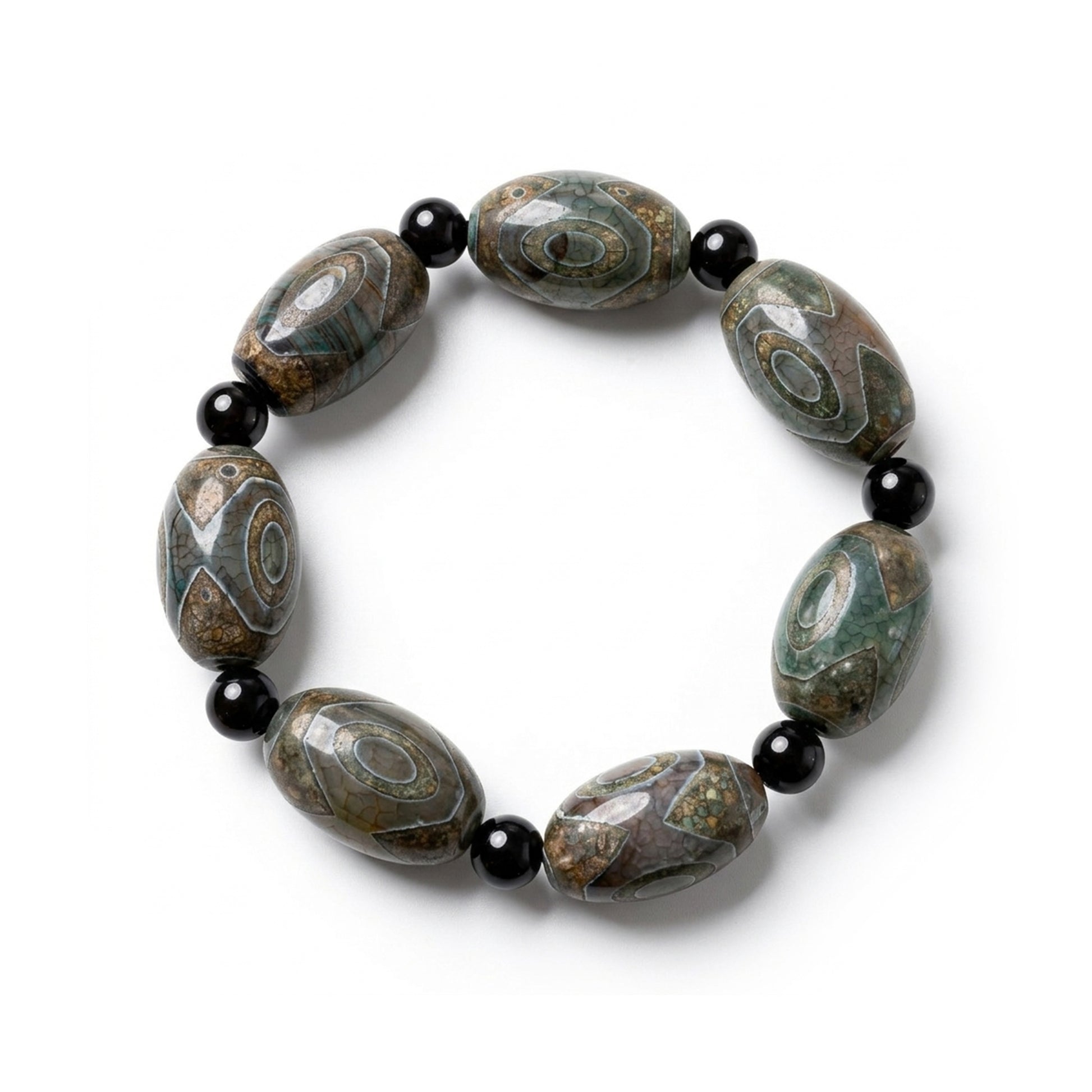 Dzi Agate Bracelet