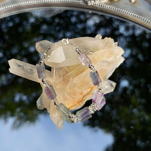 Faceted Fluorite Bracelet