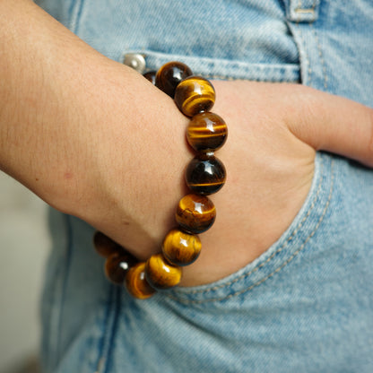 Gold Tiger Eye Bracelet forMen