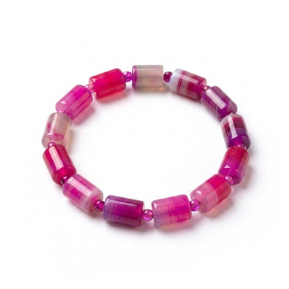 Rose-pink Agate Bracelet