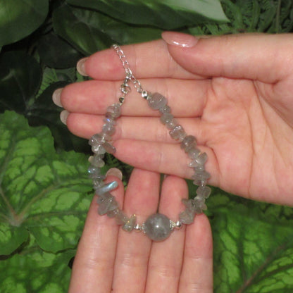 Moonstone Chip Bracelet
