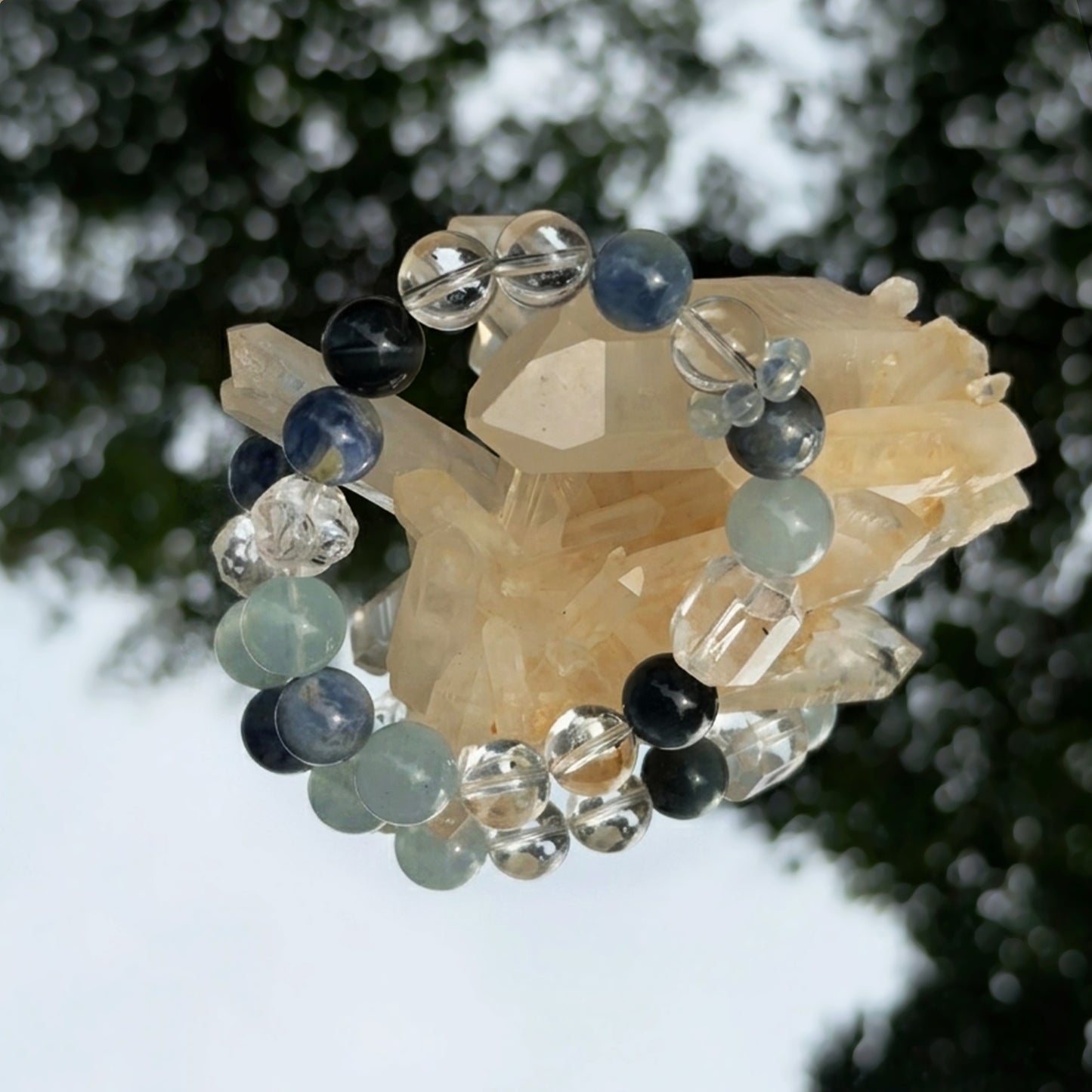 Kyanite Blue Crystal Bracelet
