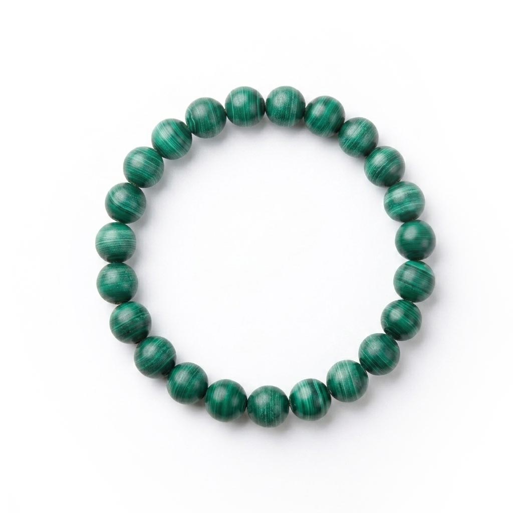 Green Malachite Beaded Bracelet