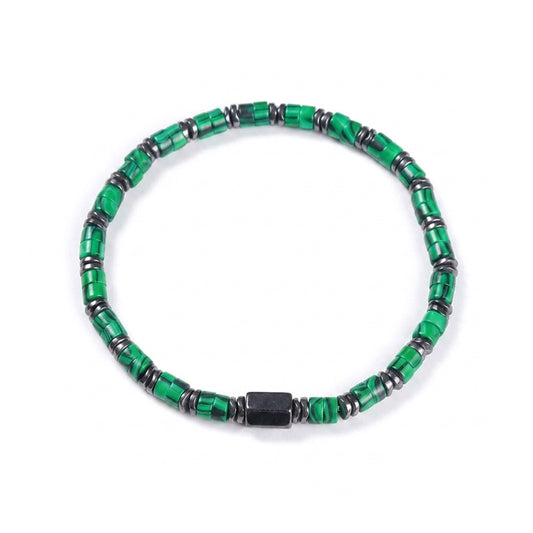 Malachite and Hematite Energy Bracelet