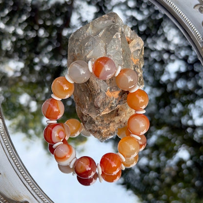 Orange Agate Bracelets