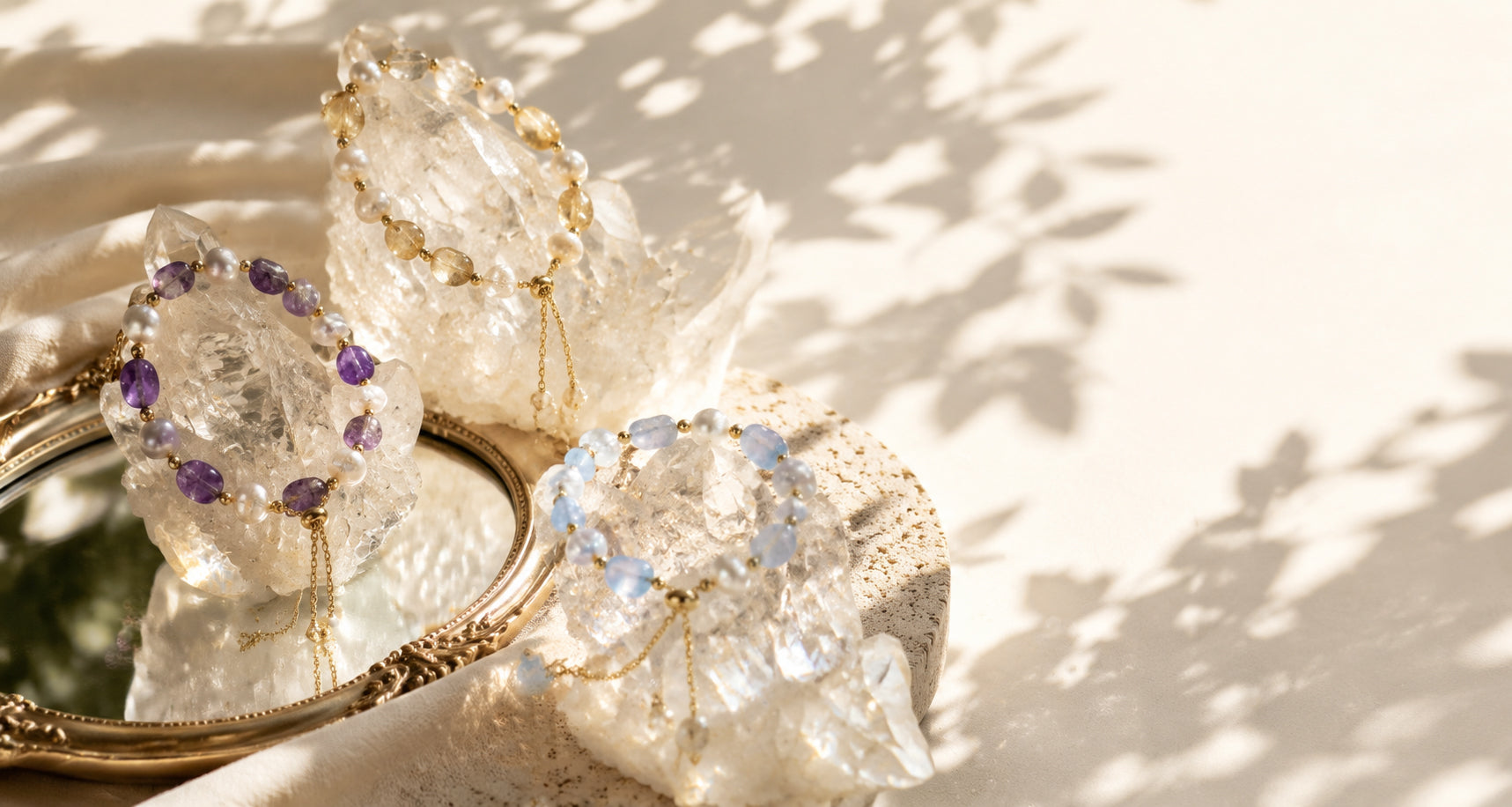 Pearl and Crystal Bracelets