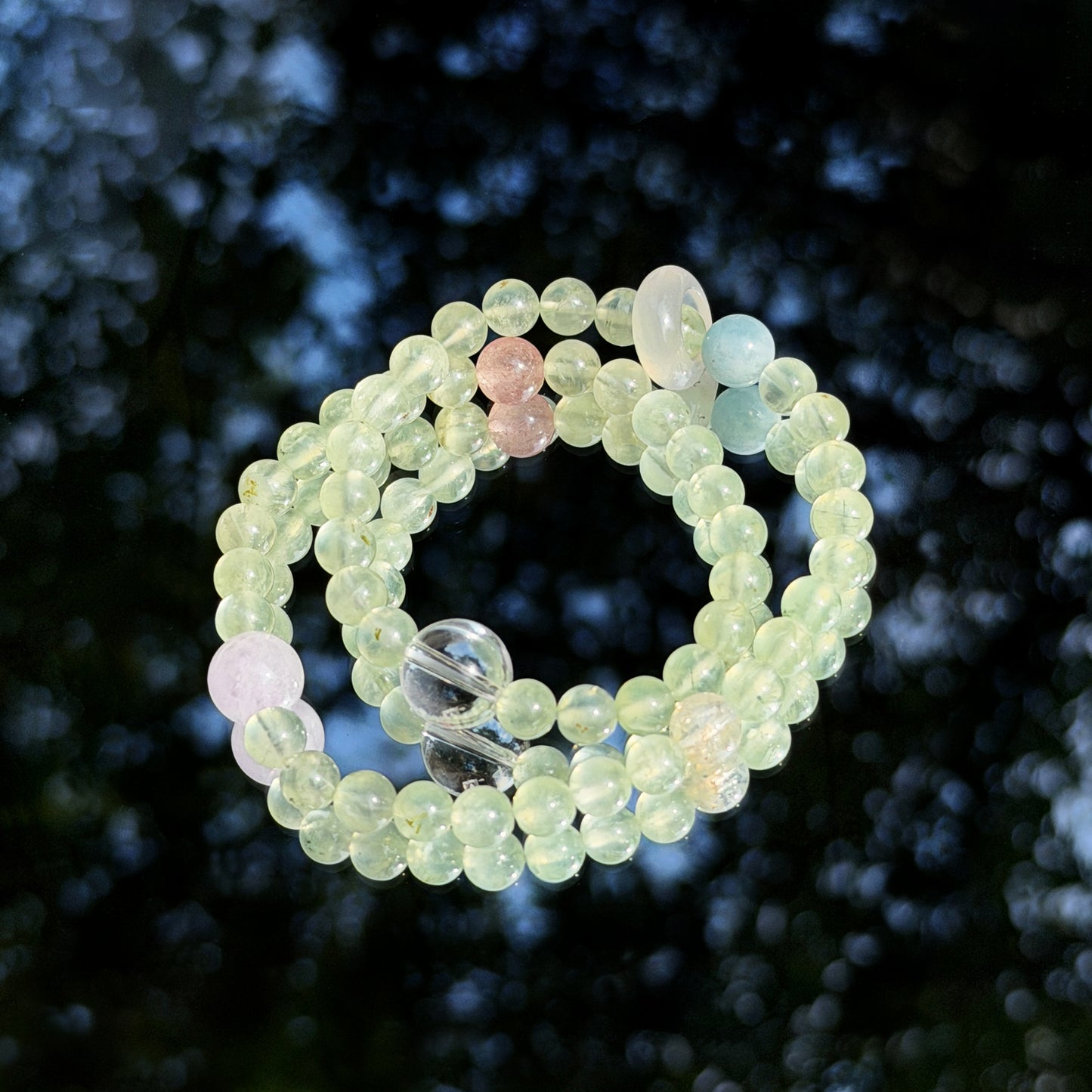 Prehnite Double Wrap Bracelet