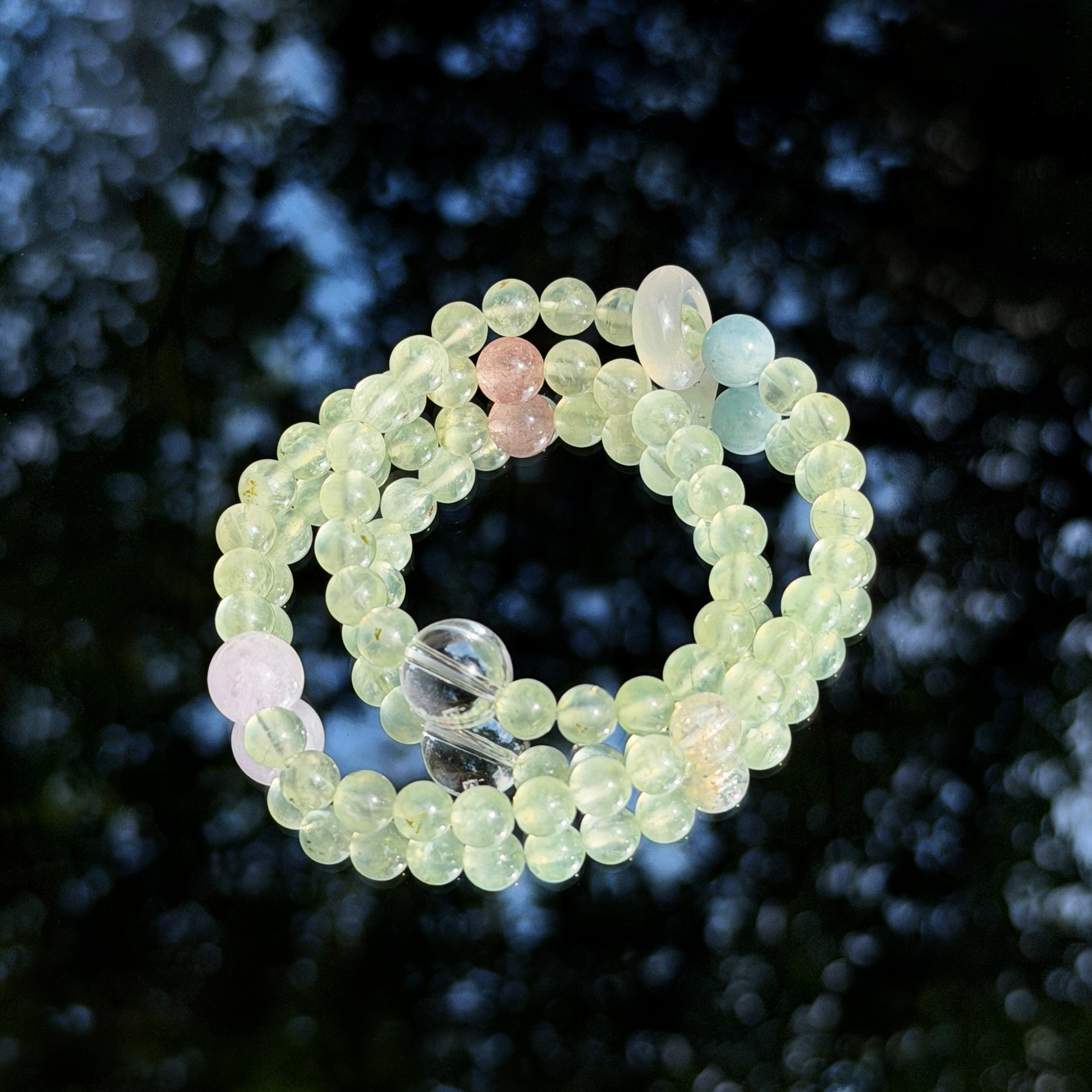 Prehnite Double Wrap Bracelet
