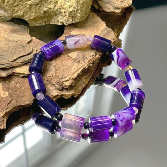 Purple Agate Bracelet