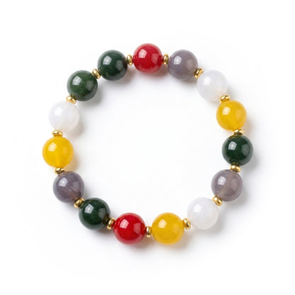 Rainbow Agate Beaded Bracelet