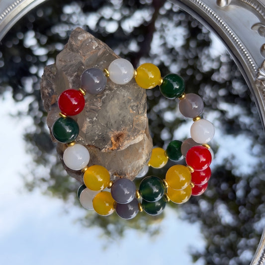 Colorful Agate Bracelet