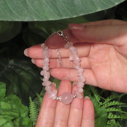 Rose Quartz Chip Bracelets