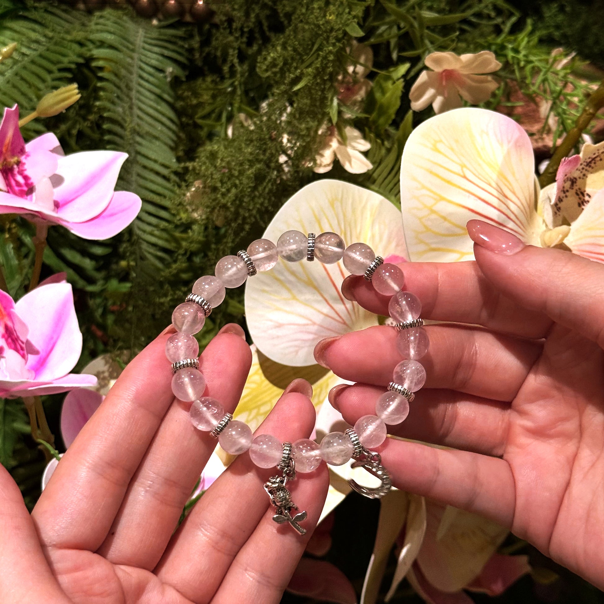 Rose Quartz Crystal Bracelet 
