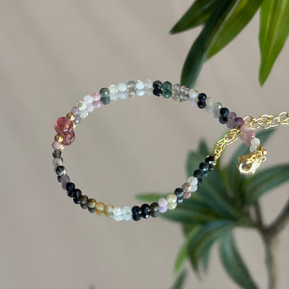 Strawberry Quartz Crystal Bracelet