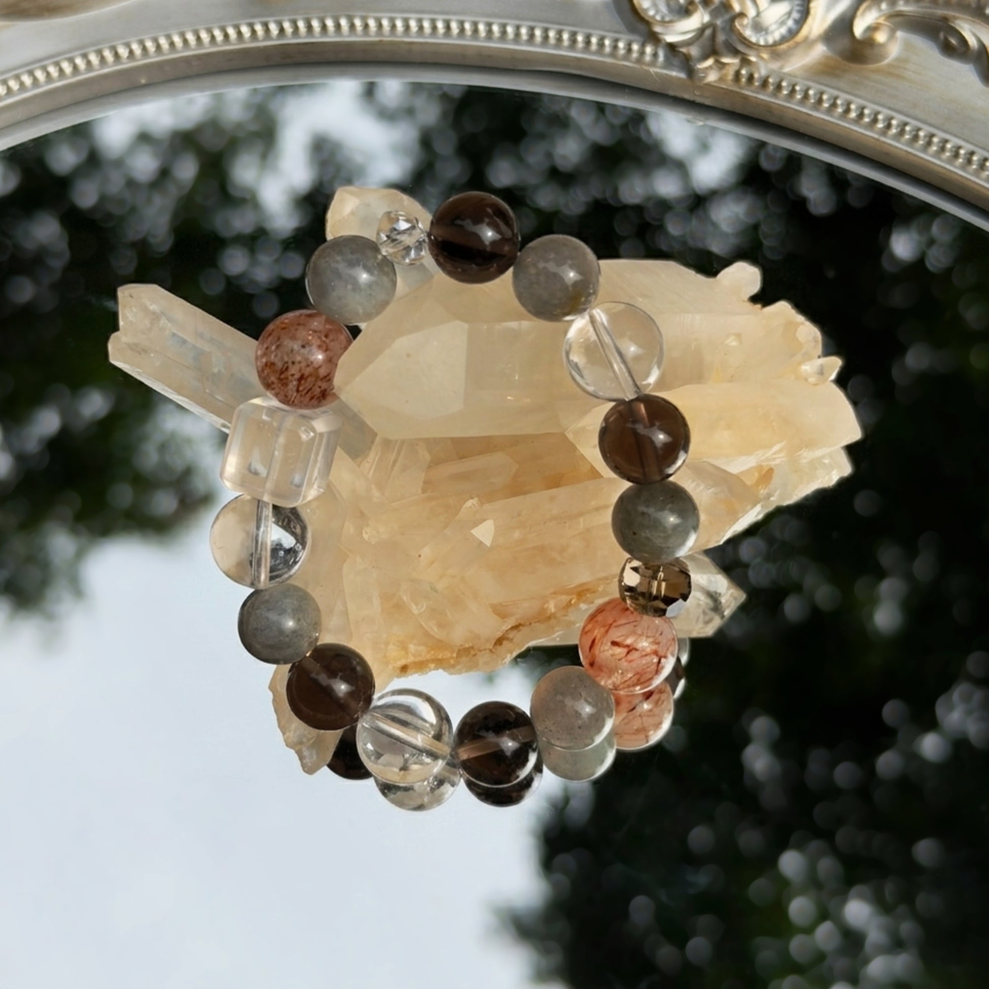 clear quartz crystal bracelet