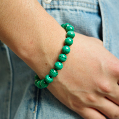 malachite stone bracelet