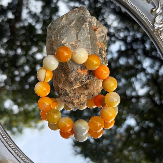 yellow agate bracelet