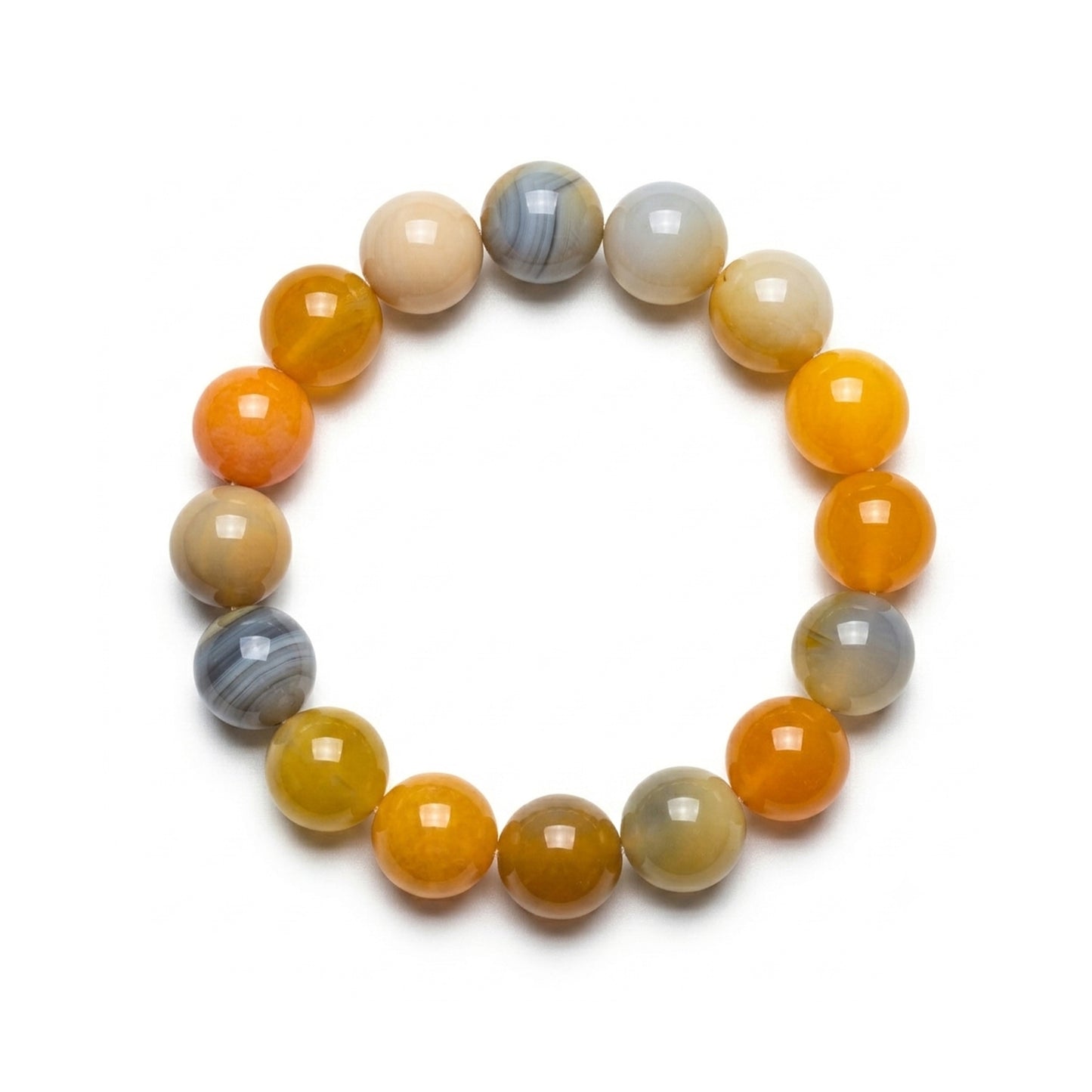 yellow agate bracelets