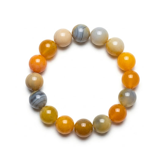 yellow agate bracelets